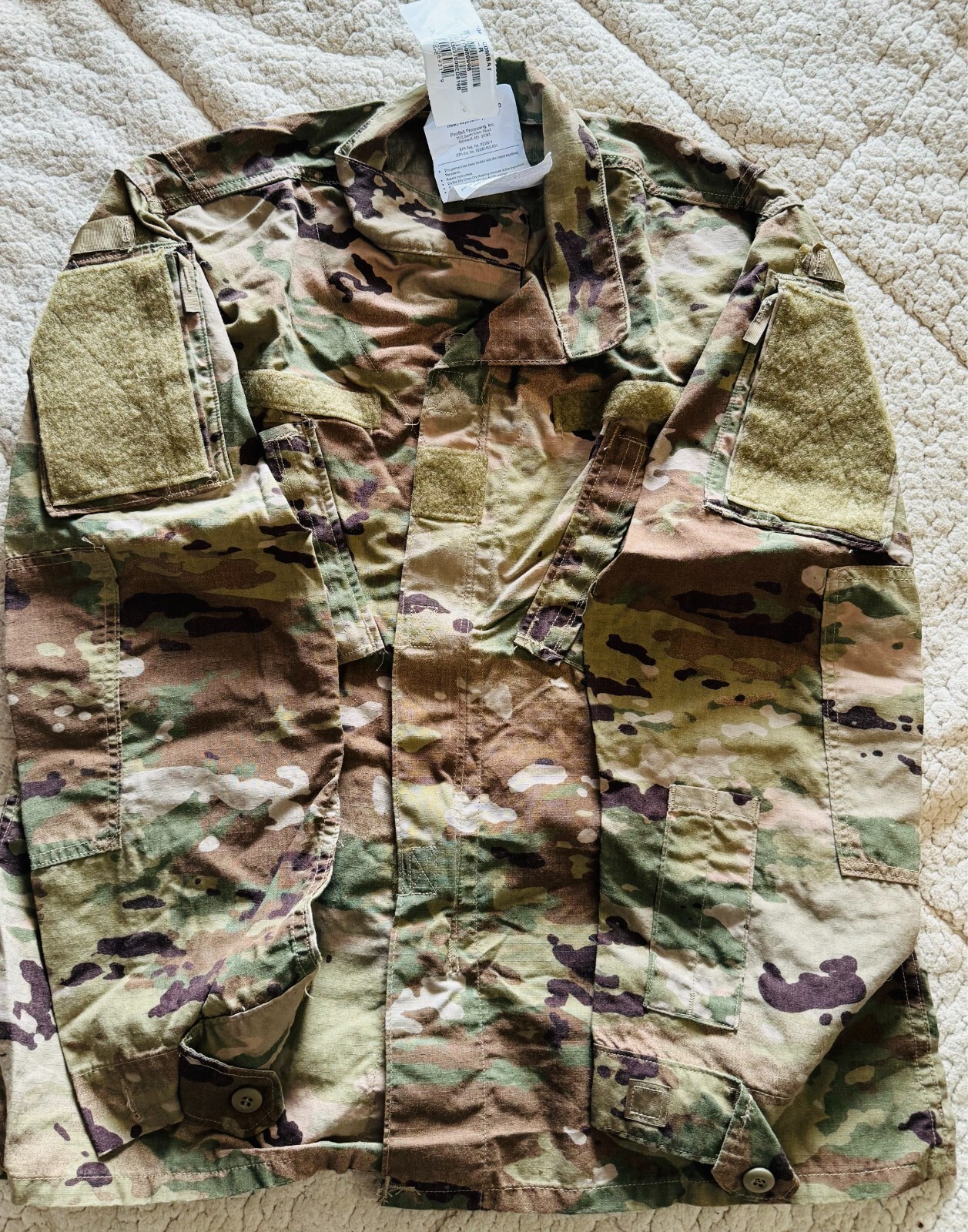 NEW/wTAGS USAF MILITARY PERIMITER INSECT GUARD REPELLANT CAMO JACKET SZ LG REG NEW/wTAGS USAF MILITARY PERIMITER INSECT GUARD REPELLANT CAMO JACKET SZ LG REG