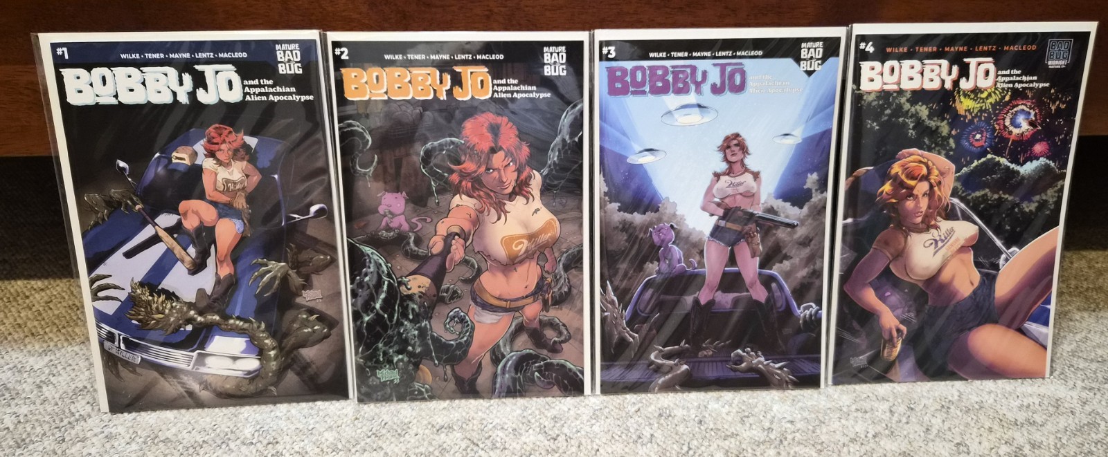 Bobby Jo #1 2 3 4 Cover A VARIANT Bad Bug Comic Kickstarter