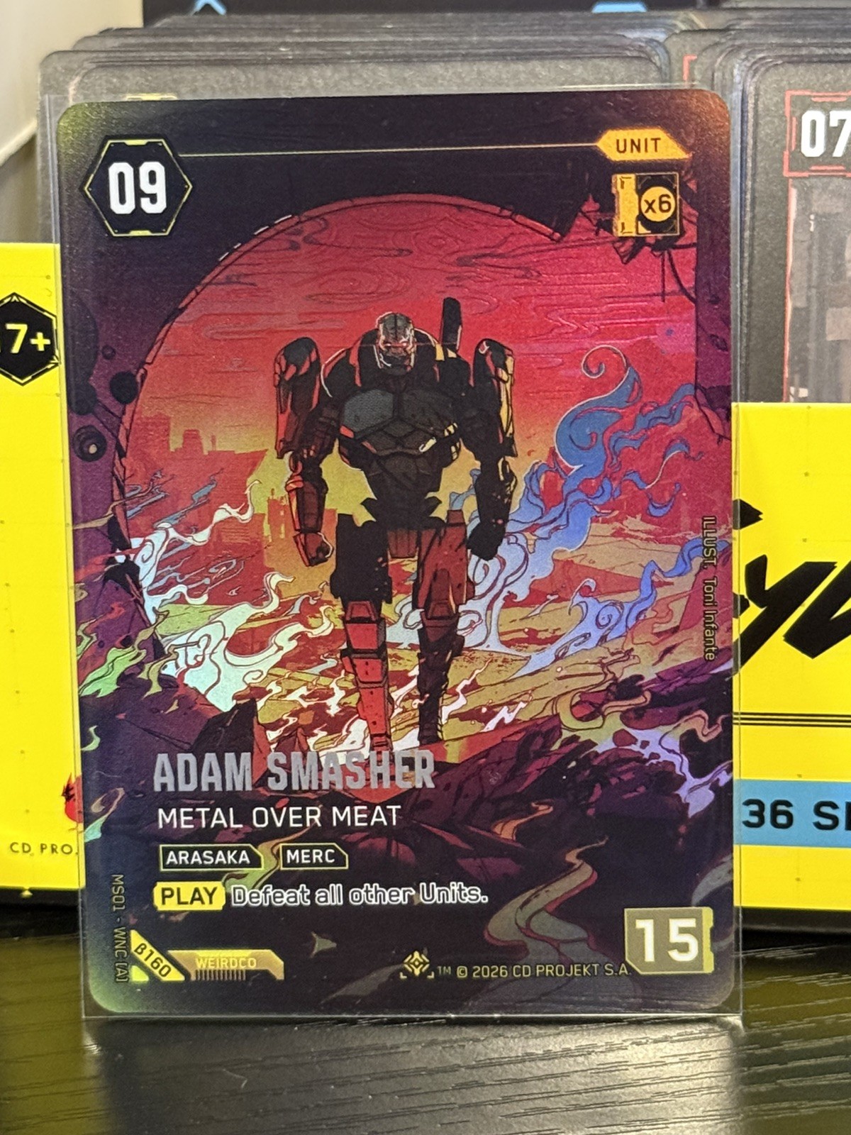 Cyberpunk TCG Beta -  Adam Smasher - Metal Over Meat - Iconic Other #B160