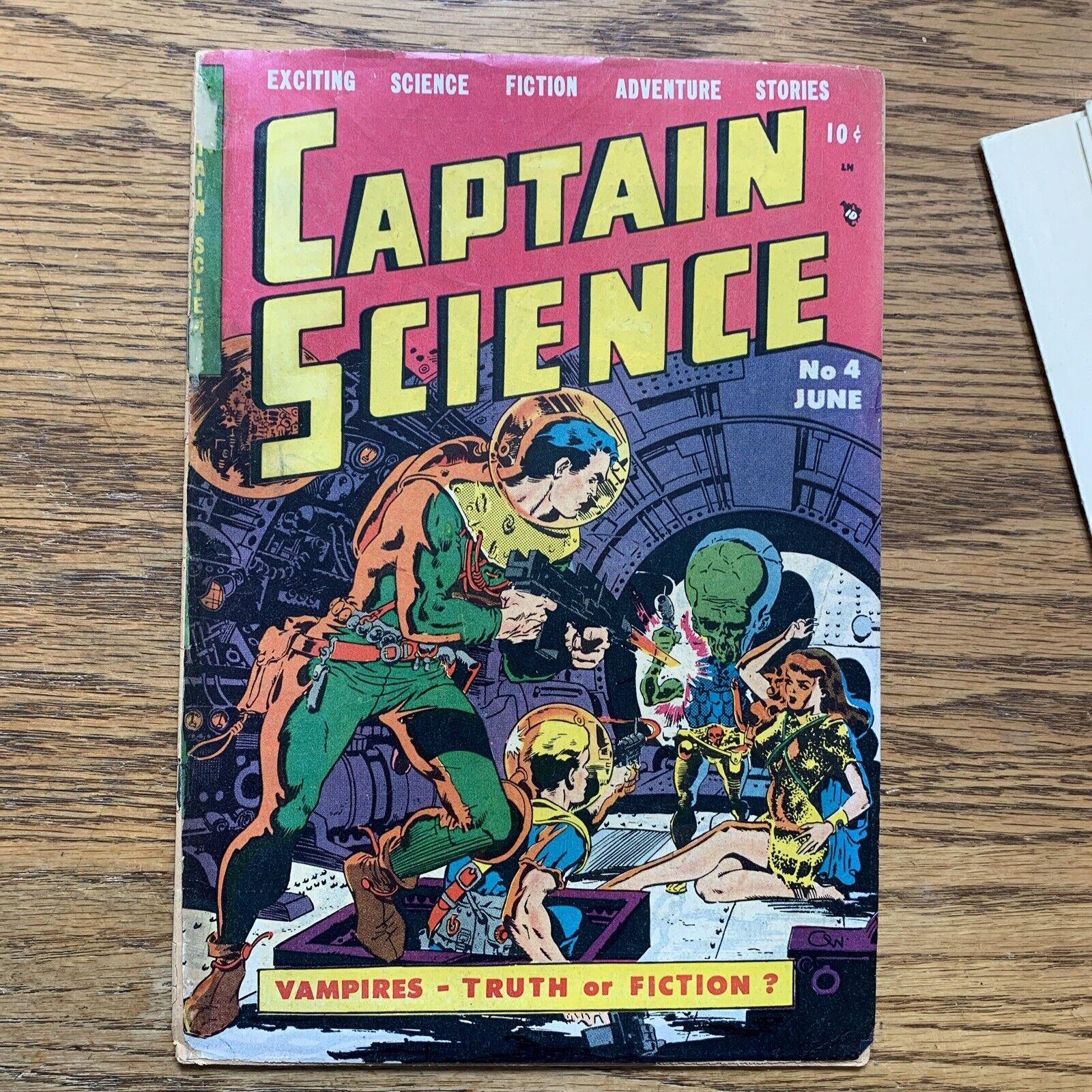 Captain Science #4  1951 - Vampires Truth Or Fiction Comic Book