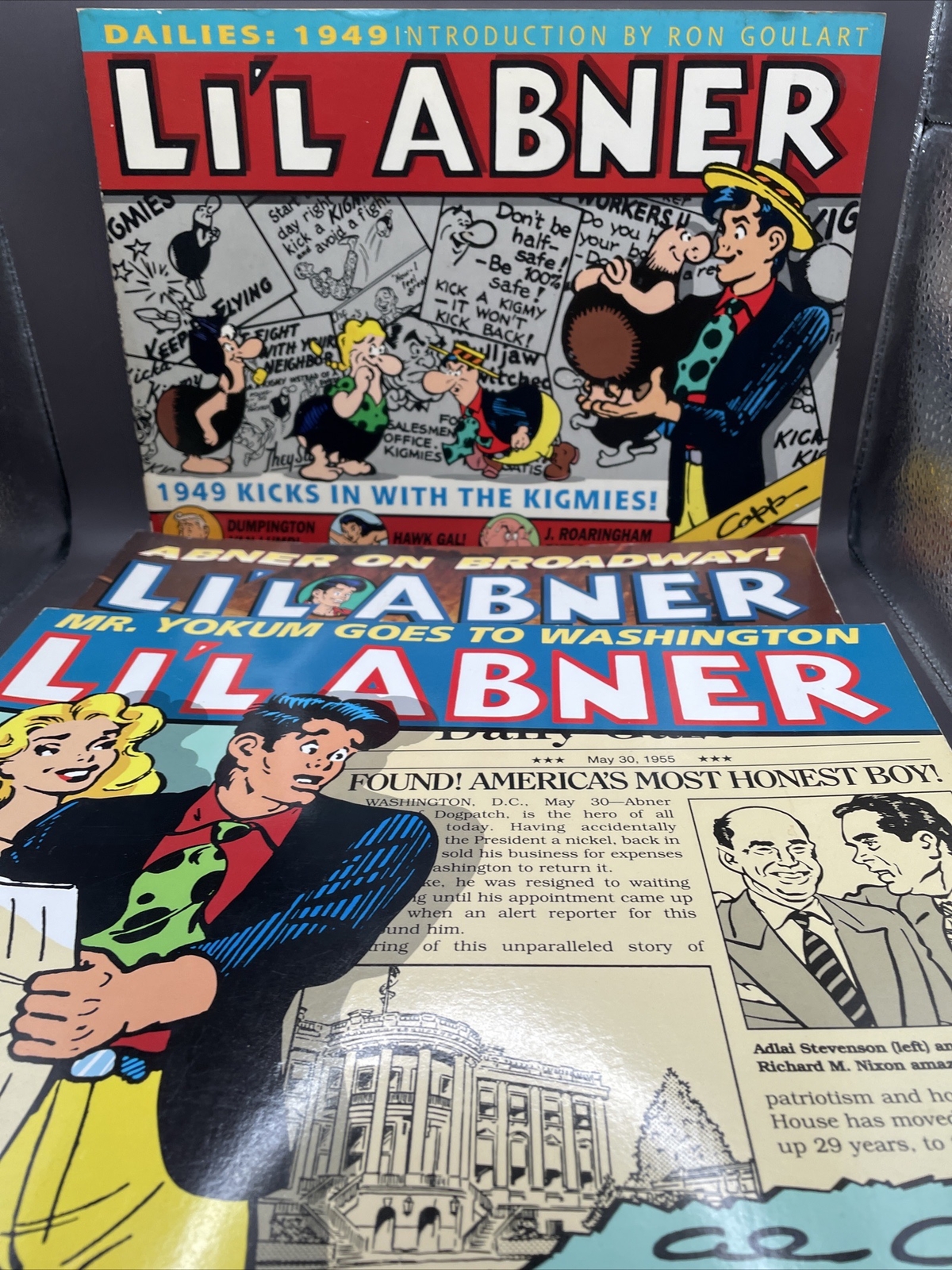 Li'l Abner Vol 15 21 22 Dailies 1949 55 & 56 Al Capp Strip Frank Frazetta 3 LOT