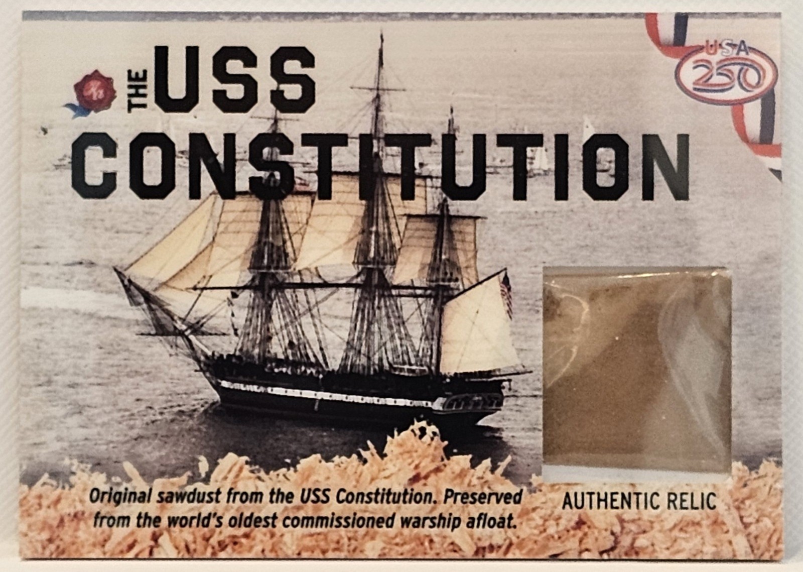 🔥2026 Historic Autographs 250th Military Part 1 USS Constitution Relic Card🔥