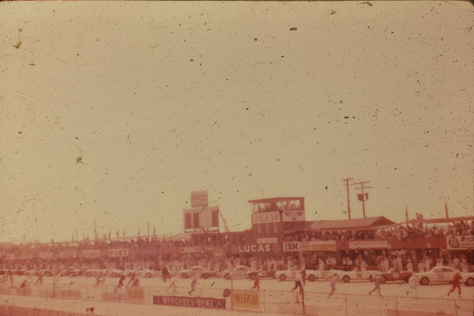 c1950\'s 35mm Slide, Le Mans Start, Jaguar, Lucas, IBM, Mercedes-Benz racing c1950\'s 35mm Slide, Le Mans Start, Jaguar, Lucas, IBM, Mercedes-Benz racing