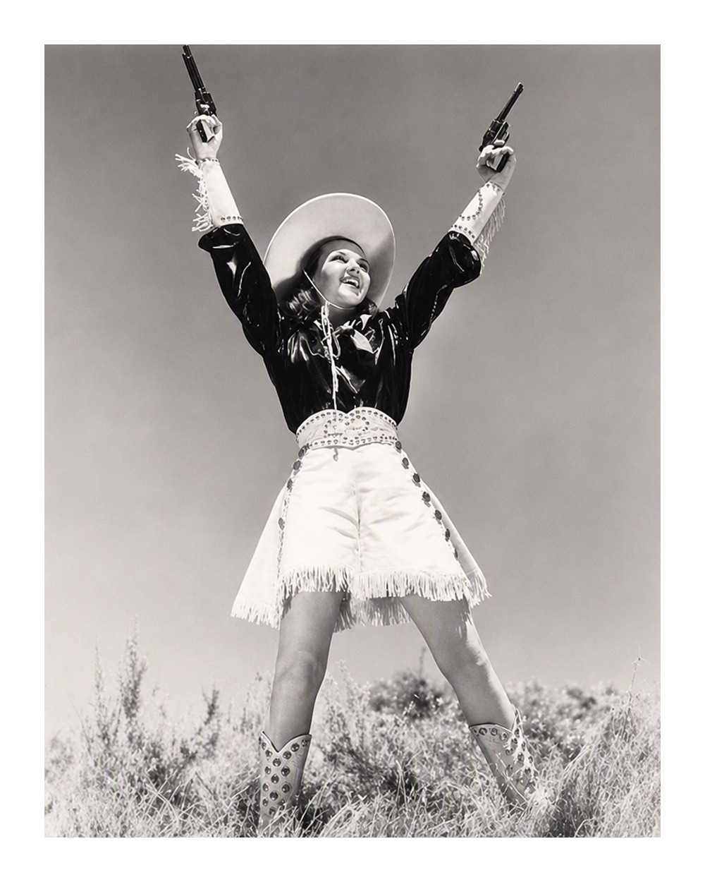 Vintage Western Cowgirl Gunslinger 8x10 Matte Photo Print Americana Art Vintage Western Cowgirl Gunslinger 8x10 Matte Photo Print Americana Art