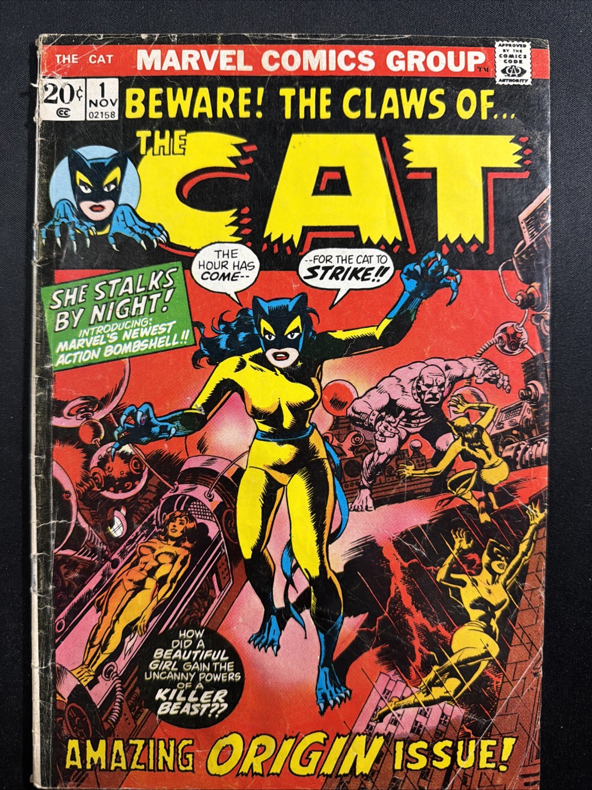 Beware the Claws of The Cat #1 1972 Marvel Comics 1st Print Lower Grade *A6