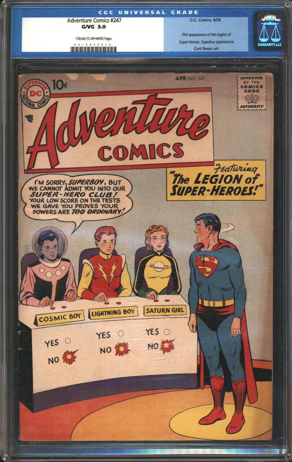 Adventure Comics (1938) #247 CGC 3.0 GD/VG