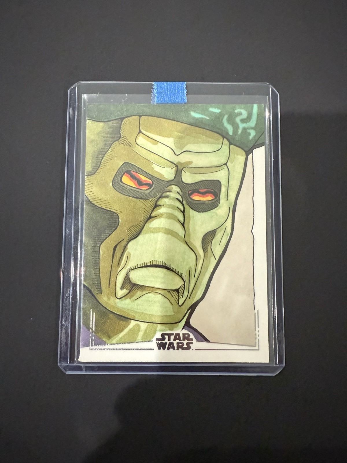 Topps 2025 Star Wars Nute Gunray Sketch Card 1/1 Traci Easterday Artist Auto