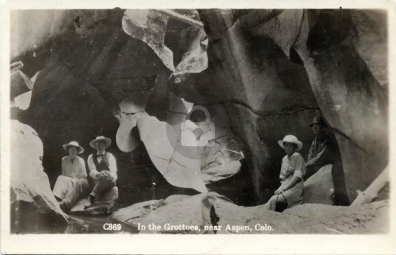 Zercher Aspen CO Colorado in The Grottoes RPPC Photo Postcard COPY Zercher Aspen CO Colorado in The Grottoes RPPC Photo Postcard COPY
