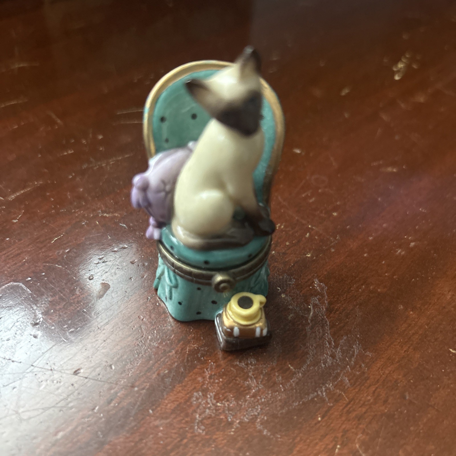 Siamese Cat Trinket Box - Midwest of Cannon Falls - Cat On Chair Siamese Cat Trinket Box - Midwest of Cannon Falls - Cat On Chair