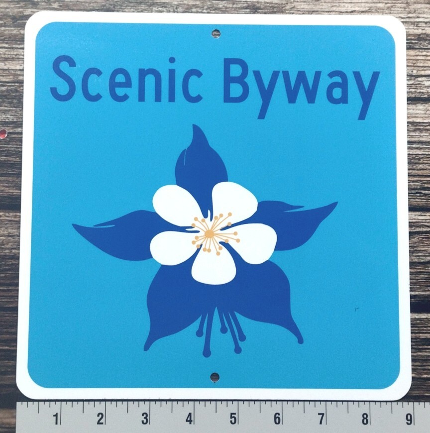 Colorado Scenic Byway Highway Route sign Colorado Scenic Byway Highway Route sign