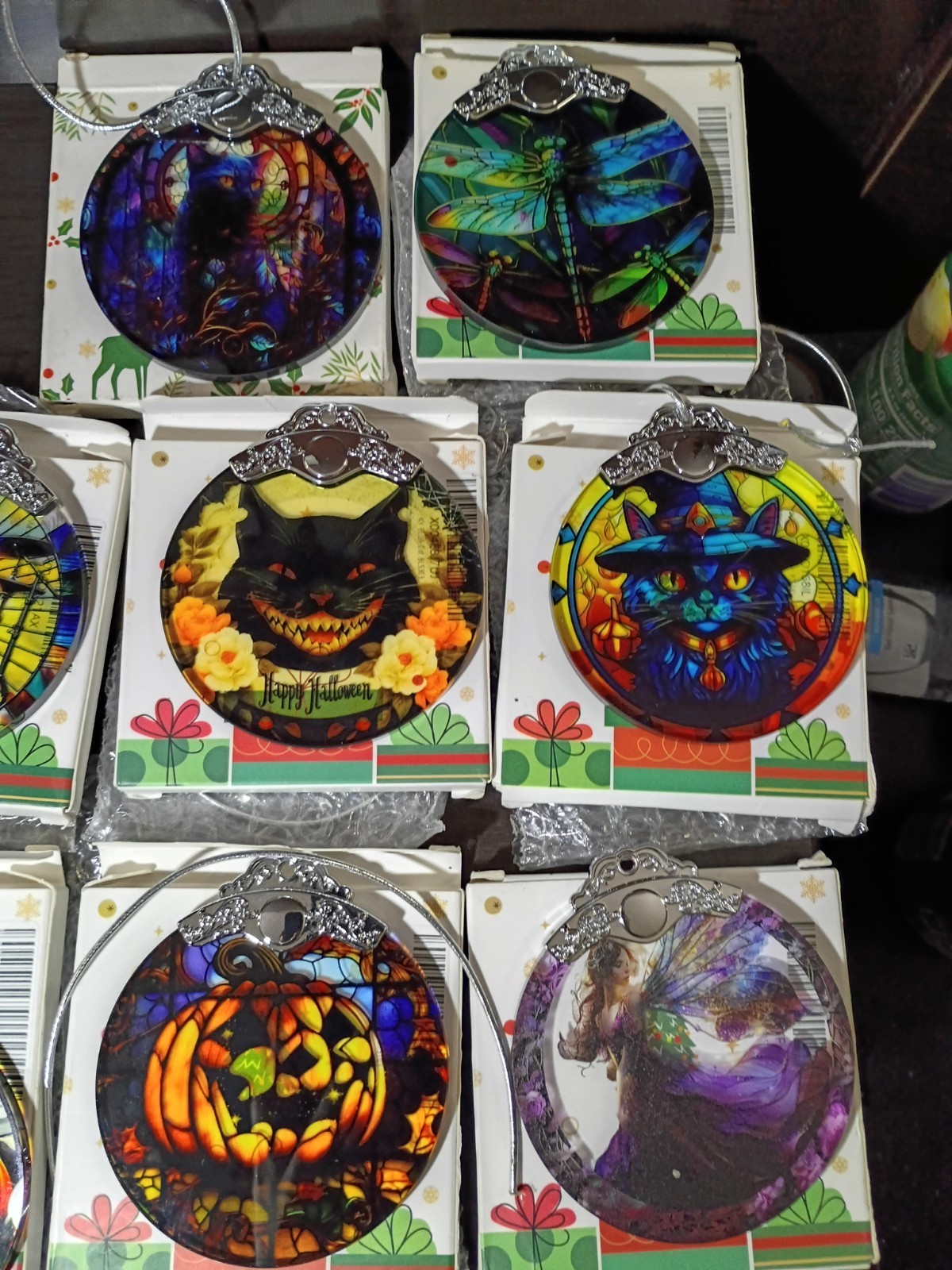 stained glass ornaments Lot Of 58