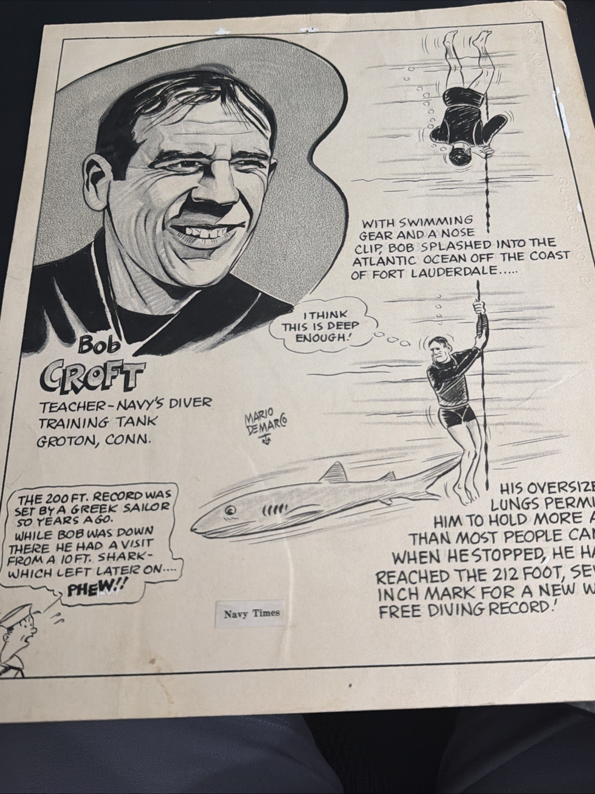 Robert Bob Croft Navy Freediving Archive 100+ Pc Lot Medal of Honor O\'Kane