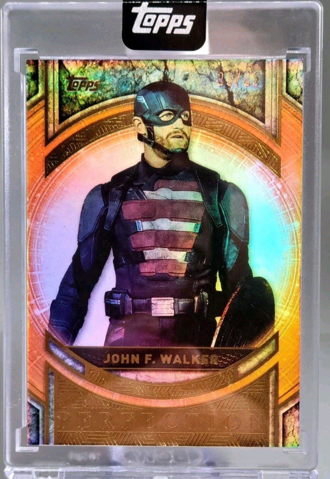 2025 Topps Marvel The Collector John F Walker Perfections Orange SSP /25