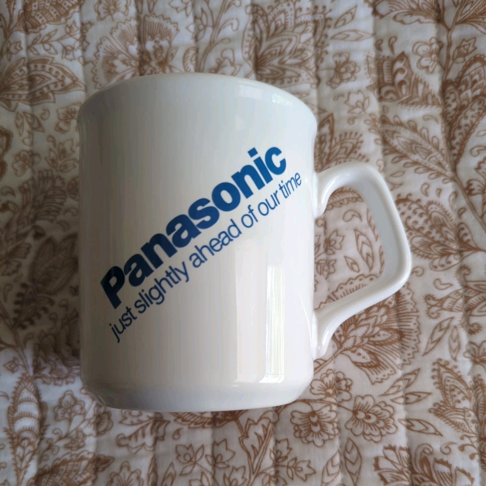 Vtg Ultra Rare Panasonic Mug Just slightly ahead of our time England