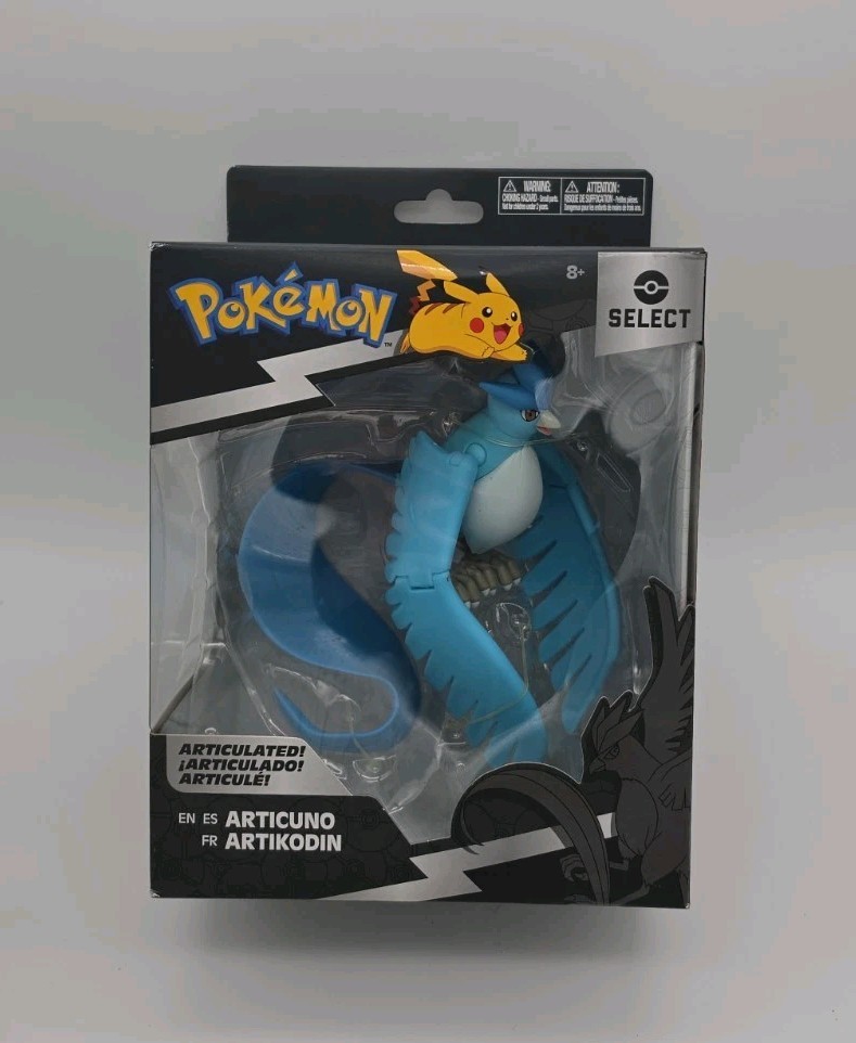 Pokémon Select Articuno Articulated Plastic Figure Blue/White Series 1