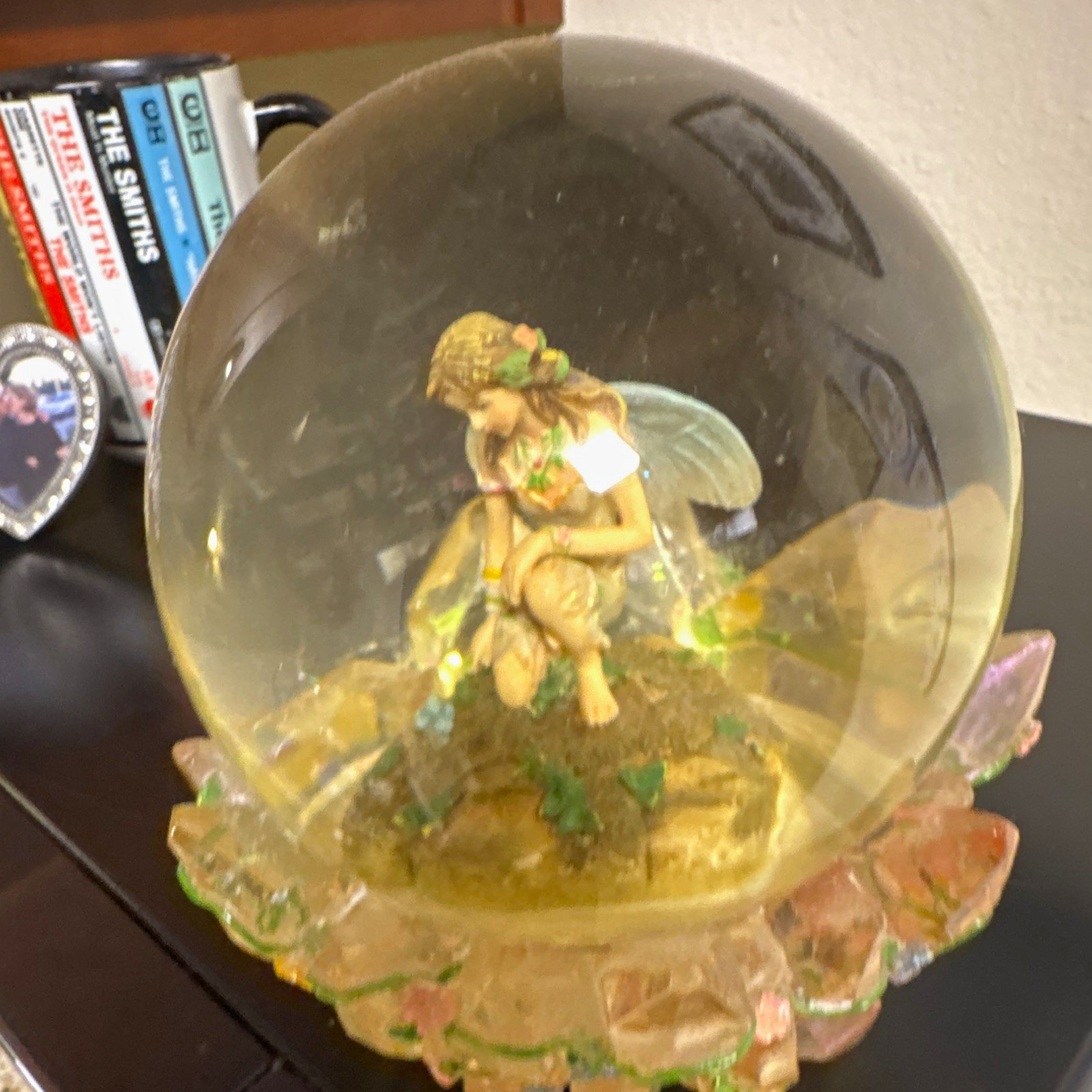 Faerie Glen Mystanna's Realm Fairy Snow Globe handmade Resin 2004 Faerie Glen Mystanna's Realm Fairy Snow Globe handmade Resin 2004