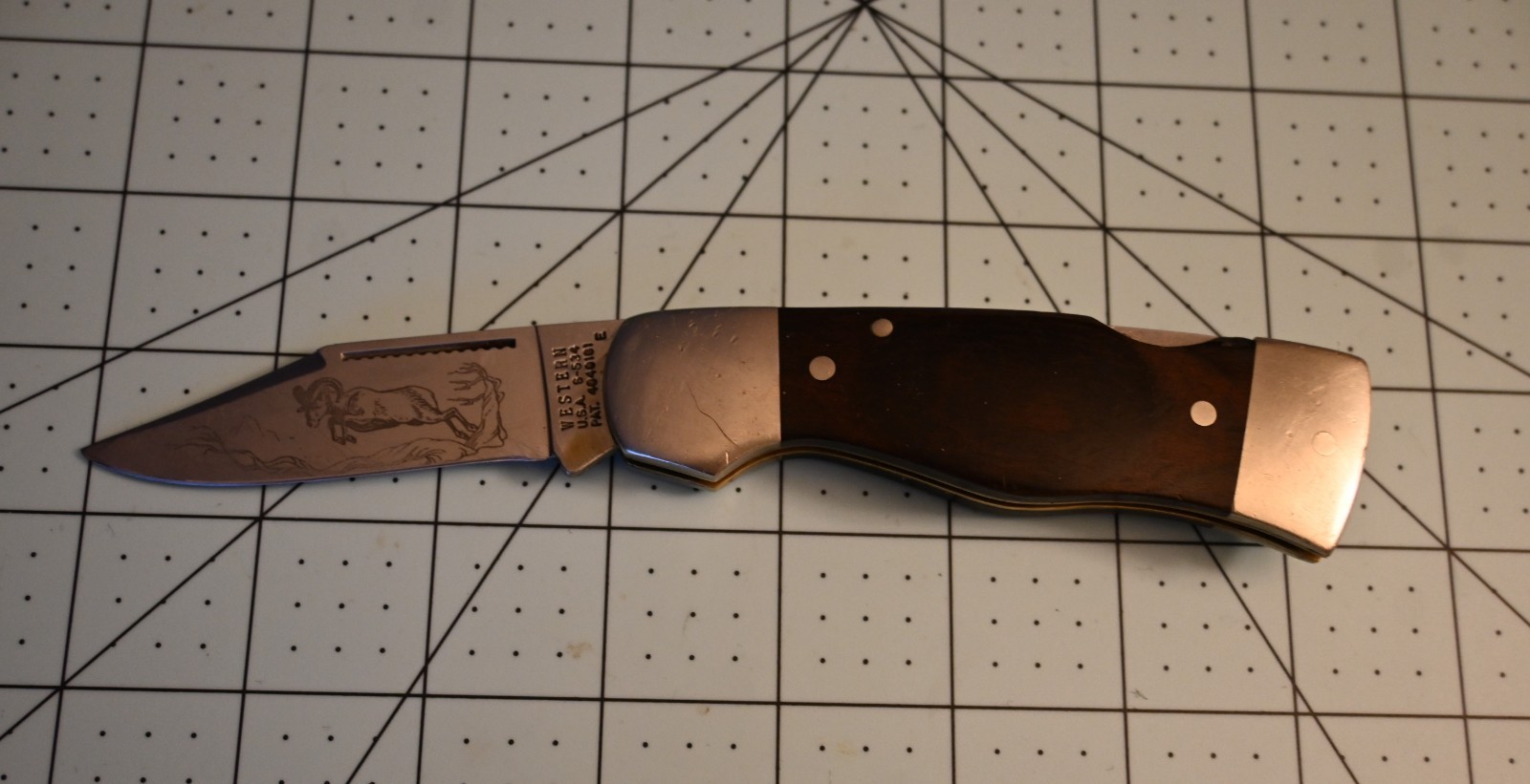 Vintage 1981 Western S-534 Lock-back Knife USA