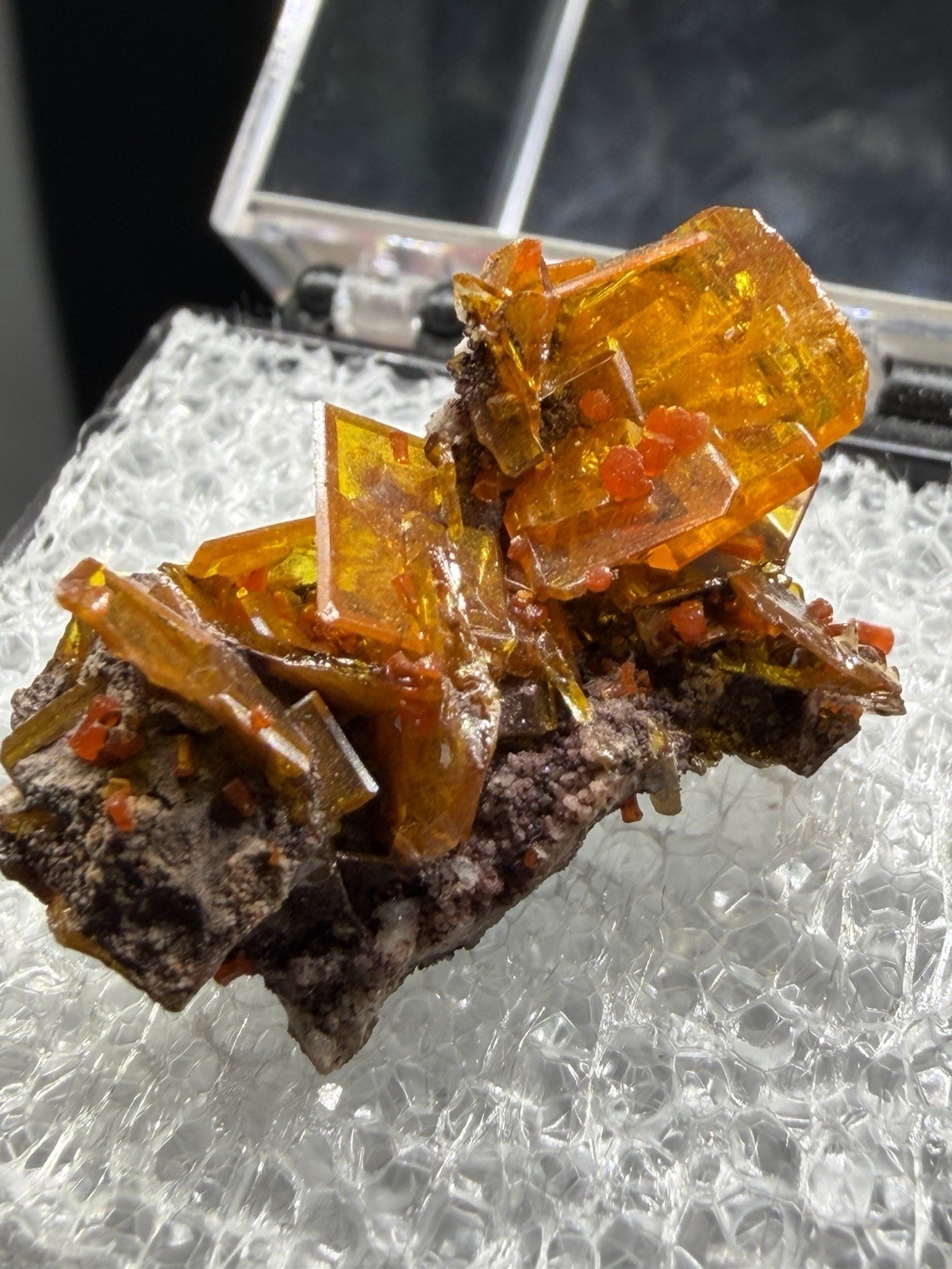 Amazing Wulfenite Specimen from Rowley Mine, Arizona, 2.5cm Amazing Wulfenite Specimen from Rowley Mine, Arizona, 2.5cm
