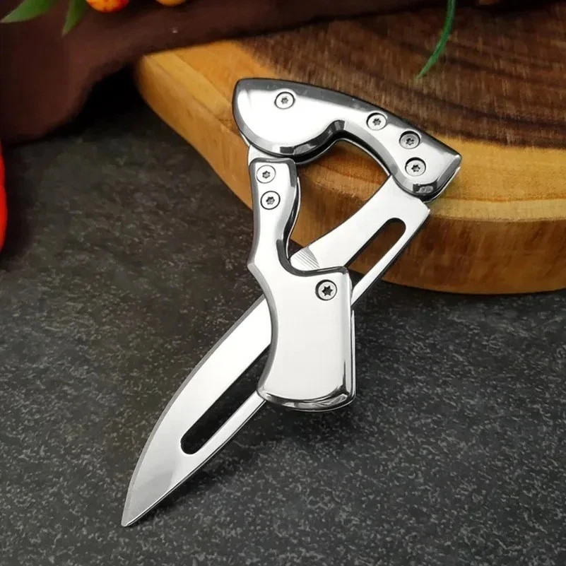 Mini Folding Pocket Knife Stainless Steel Outdoor Camping EDC Fruit Knife Mini Folding Pocket Knife Stainless Steel Outdoor Camping EDC Fruit Knife