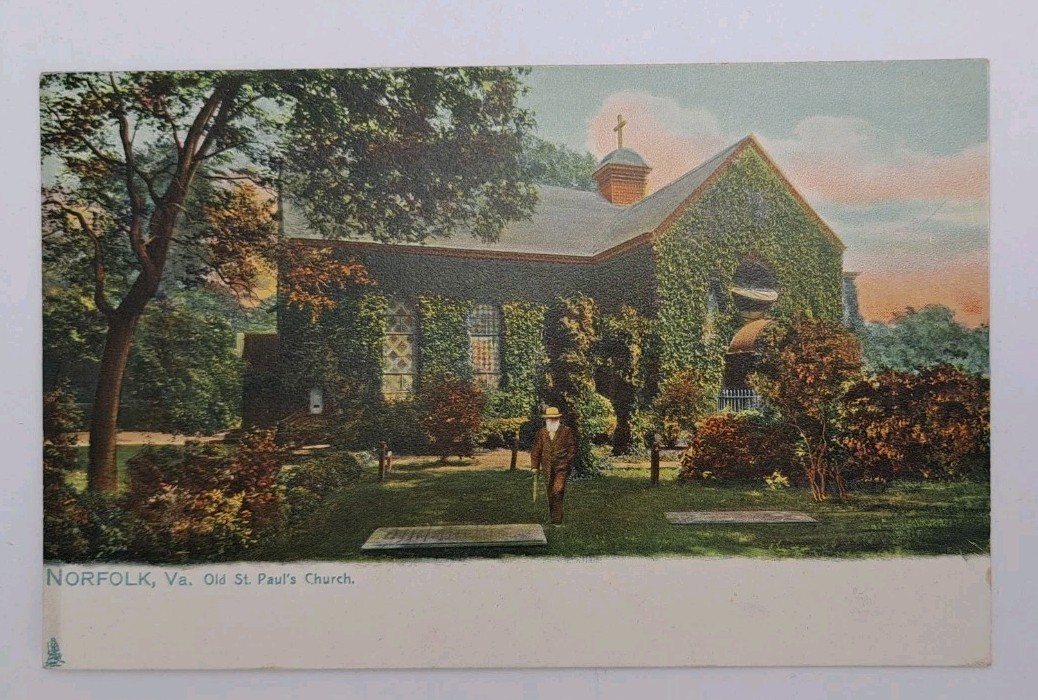Norfolk VA Old St. Paul\'s Church Tuck\'s Postcard Virginia