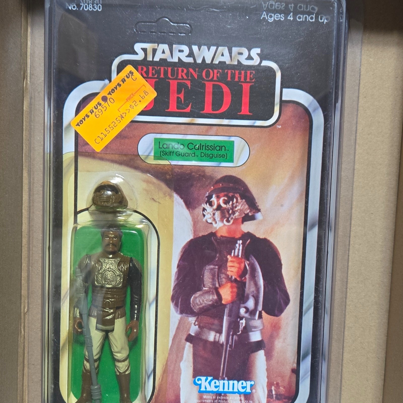 Kenner Star Wars ROTJ Lando Calrissian Skiff Guard Disguise Carded 1983 Kenner Star Wars ROTJ Lando Calrissian Skiff Guard Disguise Carded 1983