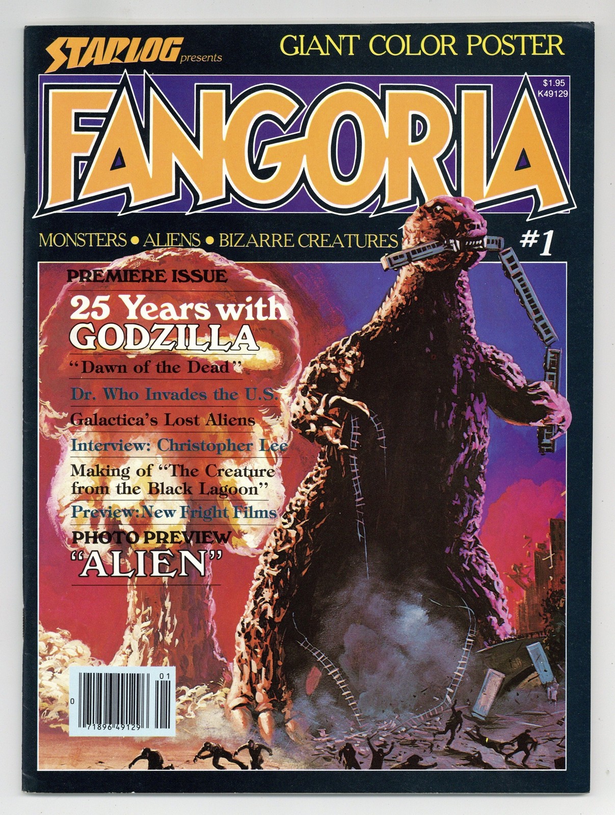Fangoria 1st Series 1A Poster Included VF- 7.5 1979