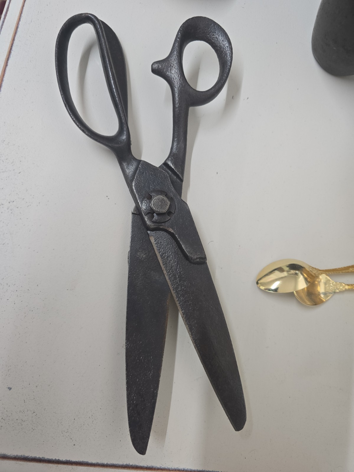 ☆Antique Steel Heavy Duty Straight Shears, Scissors, Unbranded, 1880s to 1910s☆ ☆Antique Steel Heavy Duty Straight Shears, Scissors, Unbranded, 1880s to 1910s☆