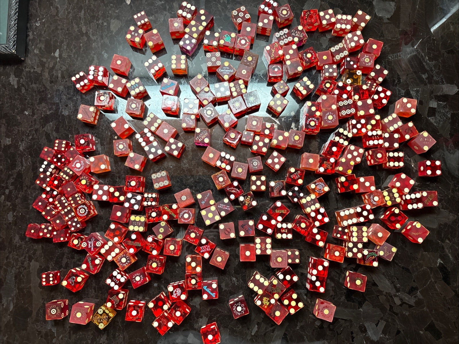 Vintage Lot Of 236 Las Vegas Dice Last Frontier Golden Nugget Tropicana Sands