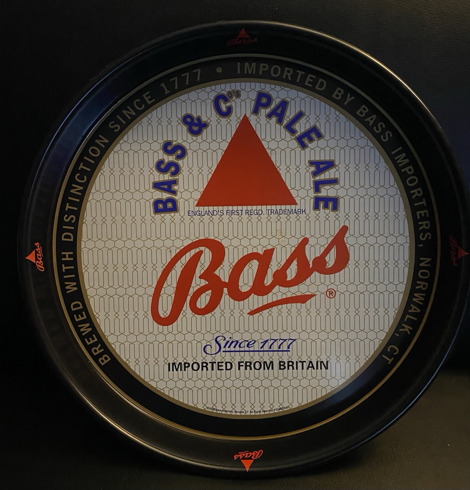 Vintg Bass Beer Tray Ale 2003 Advertising 13\