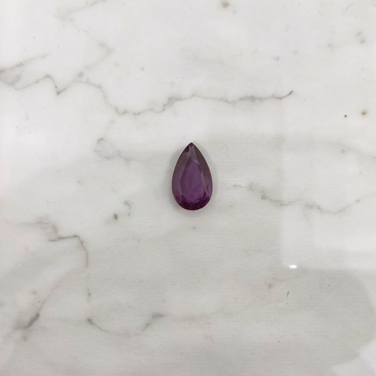 Loose Pear Violet Sapphire 08-09 CT, Faceted Purple Teardrop Gem for Jewelry Use Loose Pear Violet Sapphire 08-09 CT, Faceted Purple Teardrop Gem for Jewelry Use