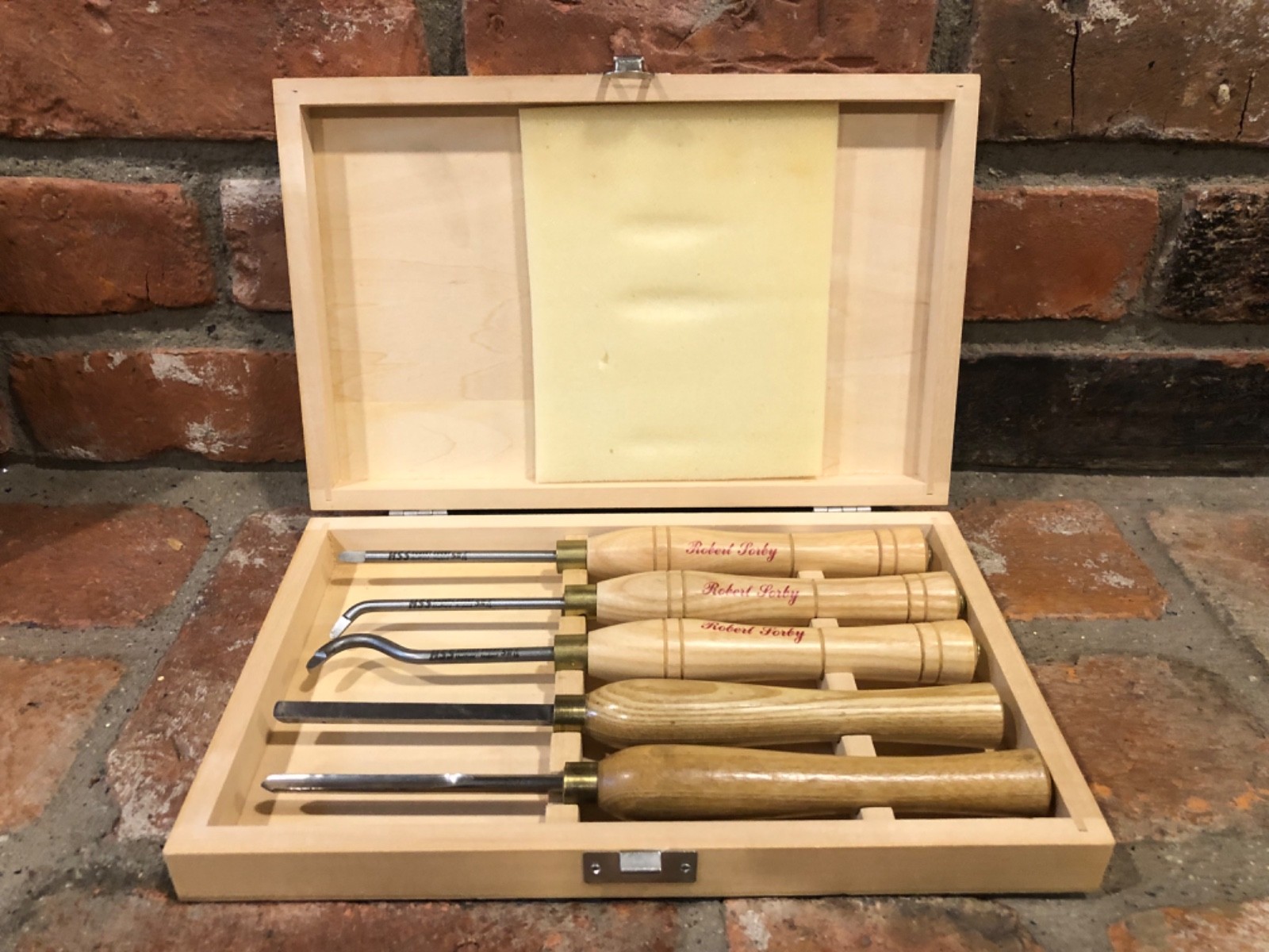 Vtg Chisel Wood Turning Lathe Lot Robert Sorby HSS Sheffield England