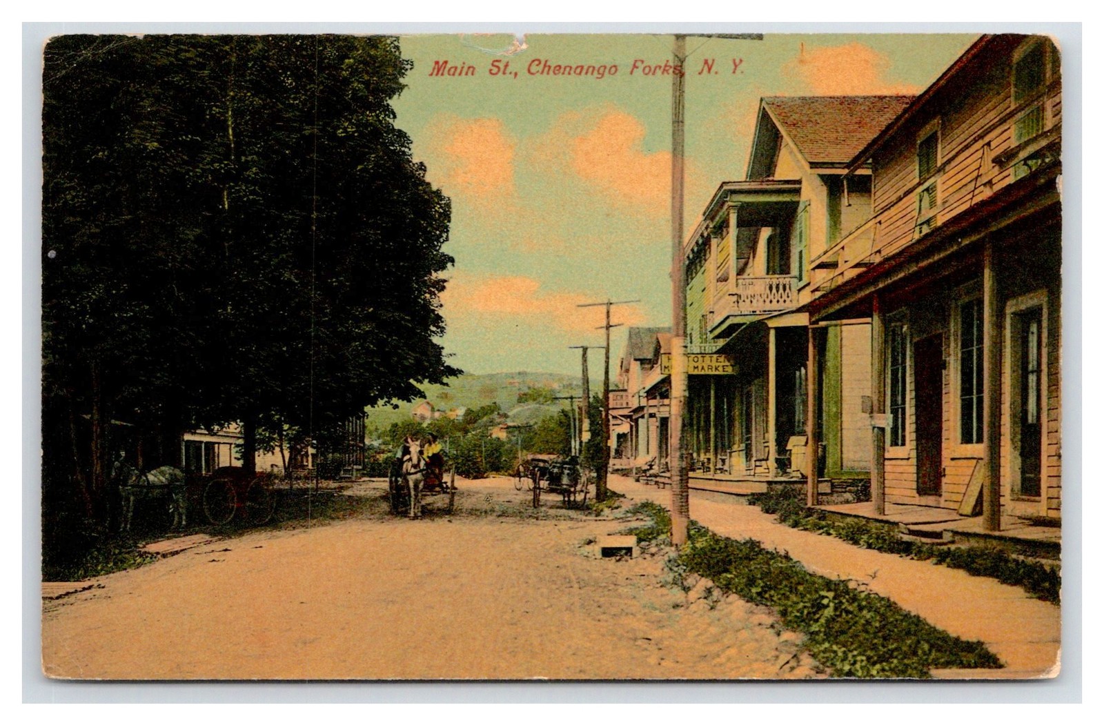 Chenango Forks ~ Main Street ~ New York Ny Broome County