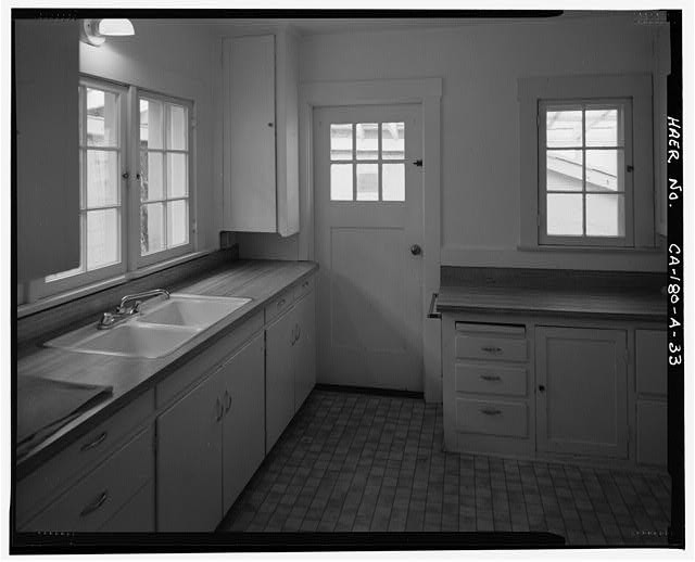 Photo:Lee Vining CA 1930s Triplex Cottage Apartment Kitchen Interior