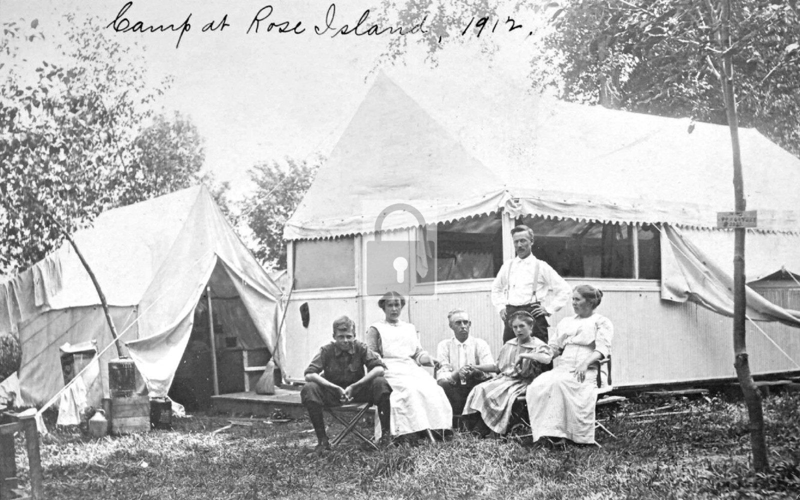 Camp At Rose Island Indiana IN - Reprint