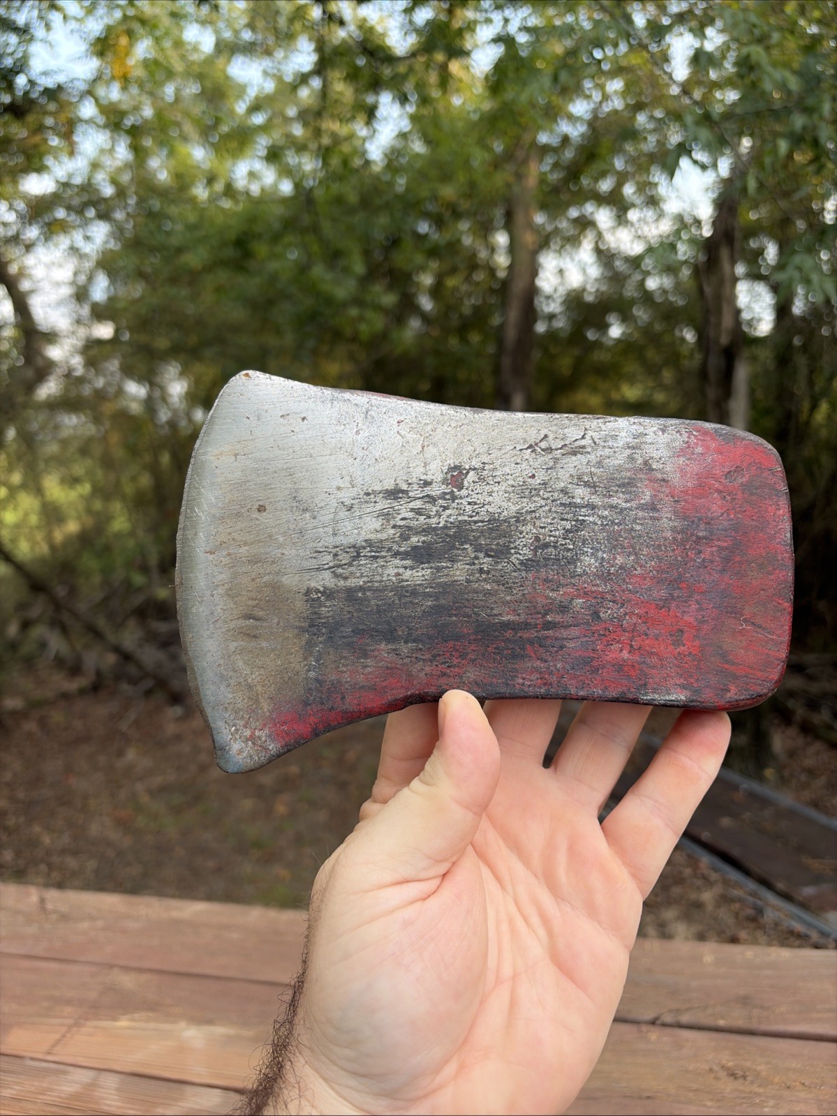 Vtg Unmarked True Temper Michigan Pattern Axe Head 3Lb 7oz Camping Bushcraft