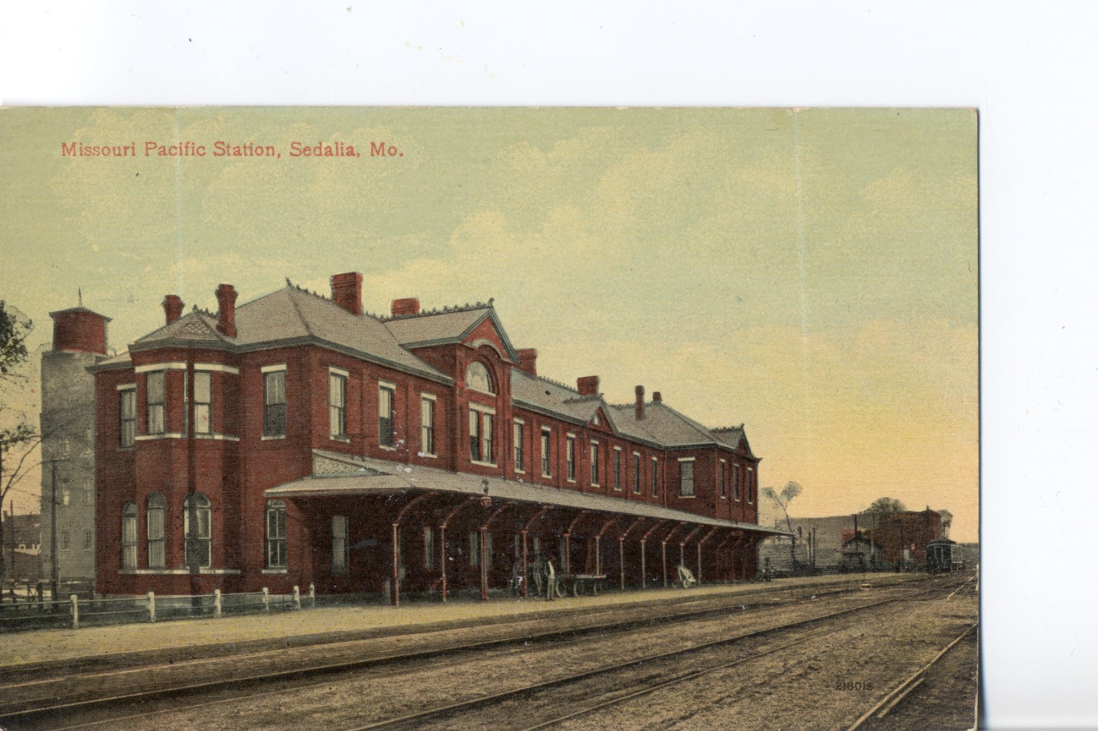 Missouri Pacific Railroad Station, Sedalia, Mo. Missouri Depot Postcard #218013