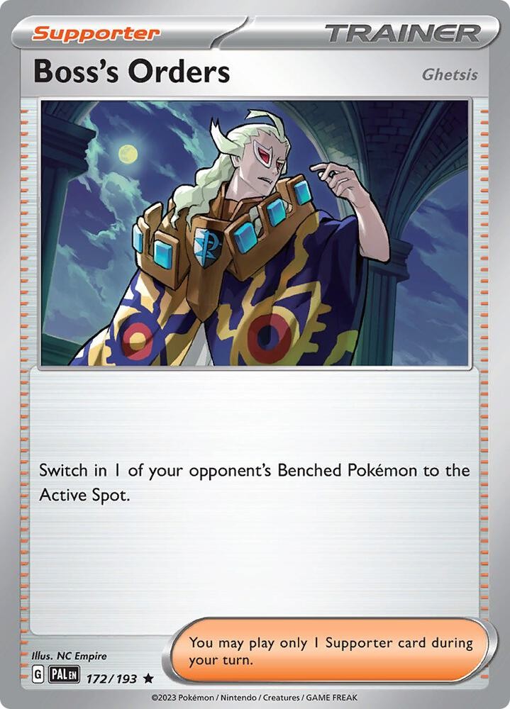 Boss\'s Orders Rare Holo PAL 172/193 NM