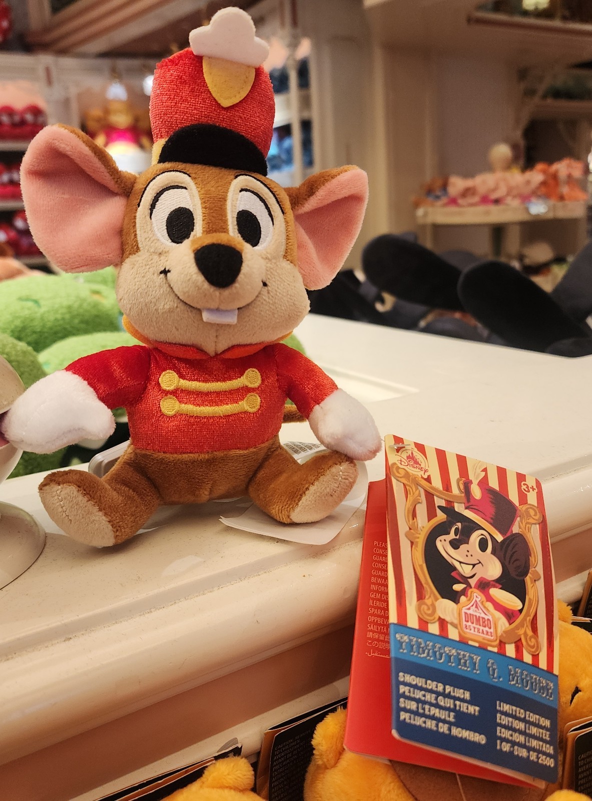 Disney Parks Dumbo Timothy Mouse Shoulder Plush Magnet New 2026 Disney Parks Dumbo Timothy Mouse Shoulder Plush Magnet New 2026