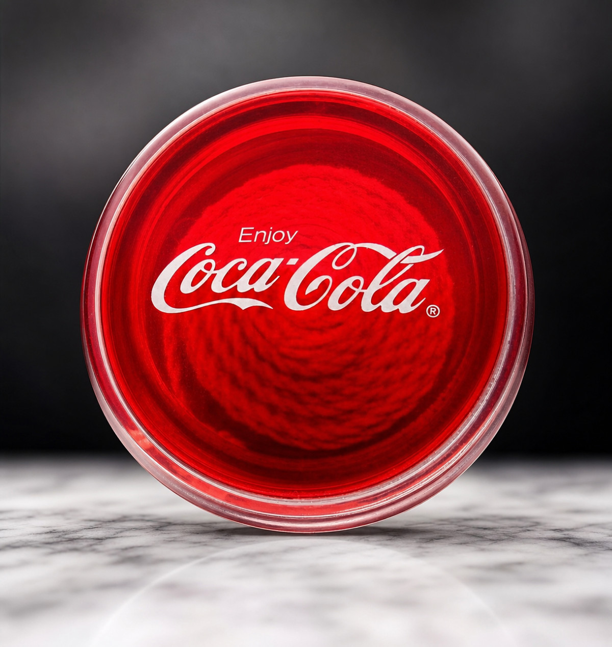 Vintage Coca-Cola Coke Yo-Yo 1990s Clear Plastic Advertising Promo NOS Vintage Coca-Cola Coke Yo-Yo 1990s Clear Plastic Advertising Promo NOS