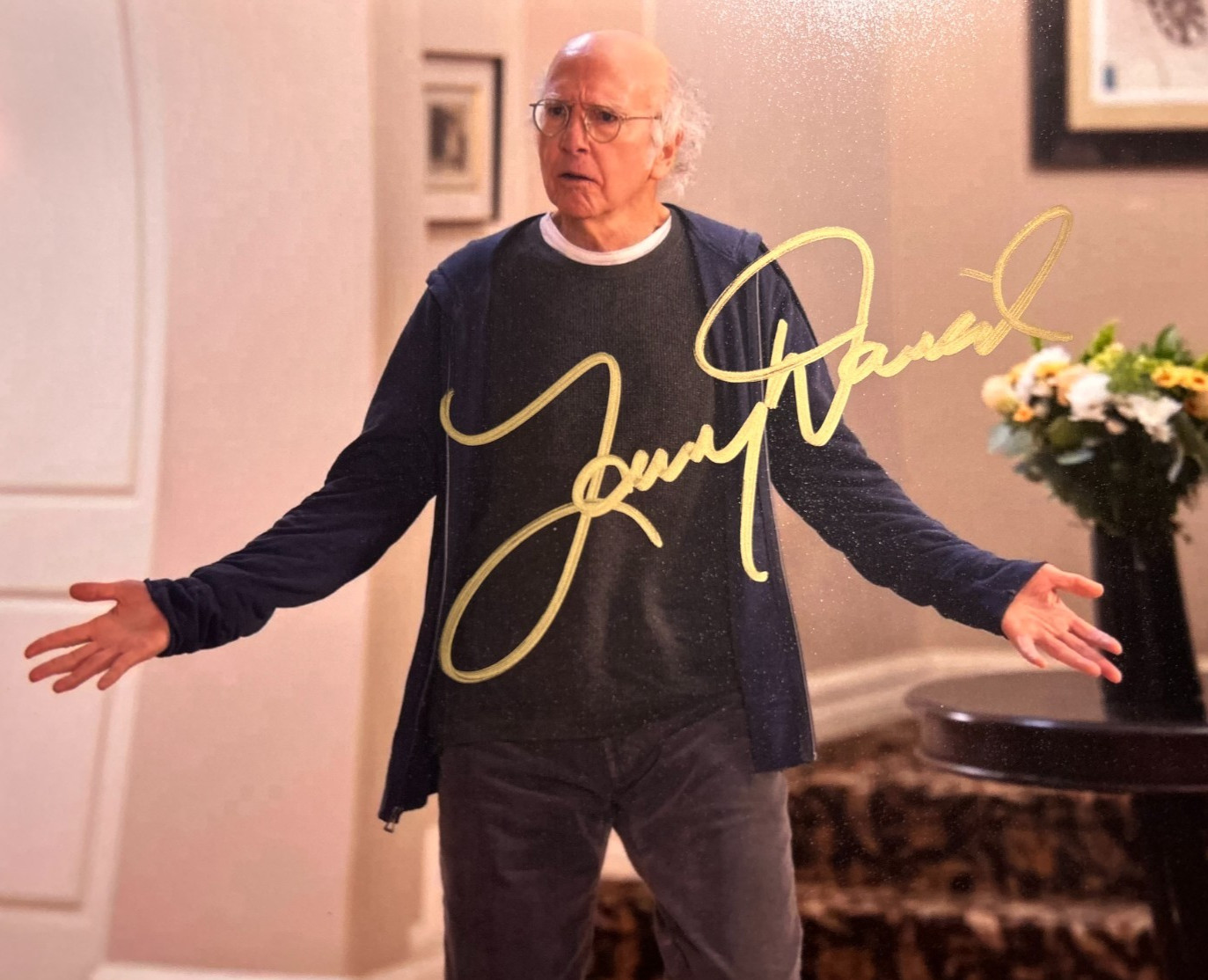 LARRY DAVID Signed 8x10\