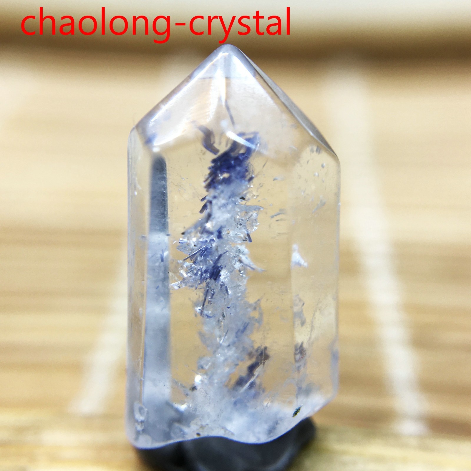 4.6Ct Very Rare NATURAL Beautiful Blue Dumortierite Quartz Crystal Specimen
