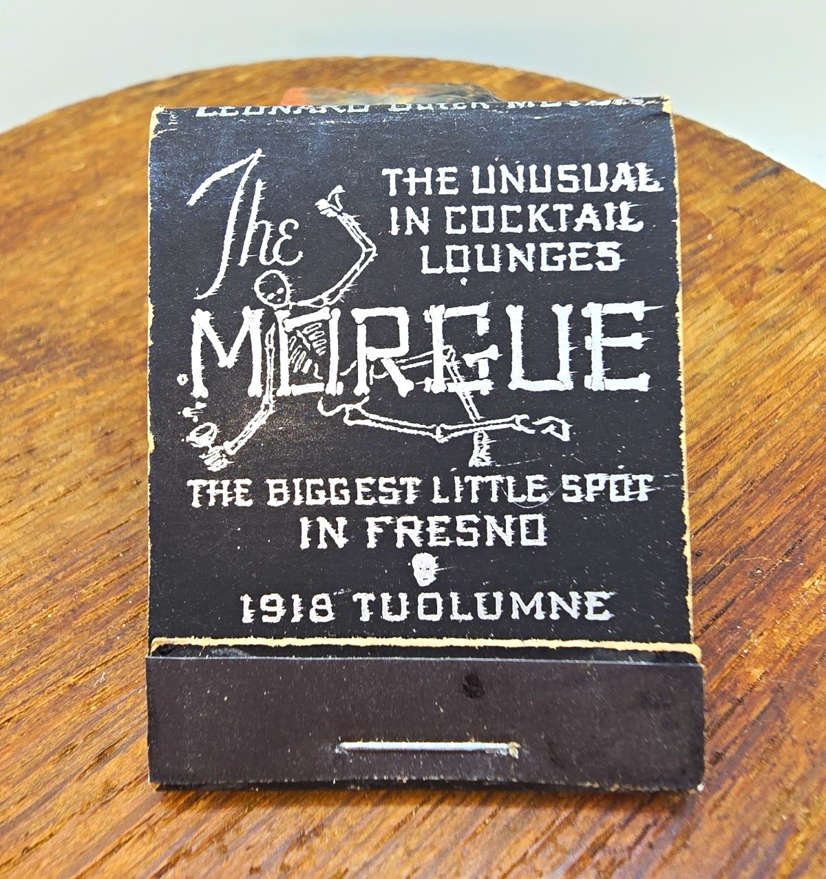 Matchbook The Morgue Cocktail Lounge Fresno CA Vintage Feature Advertising htf