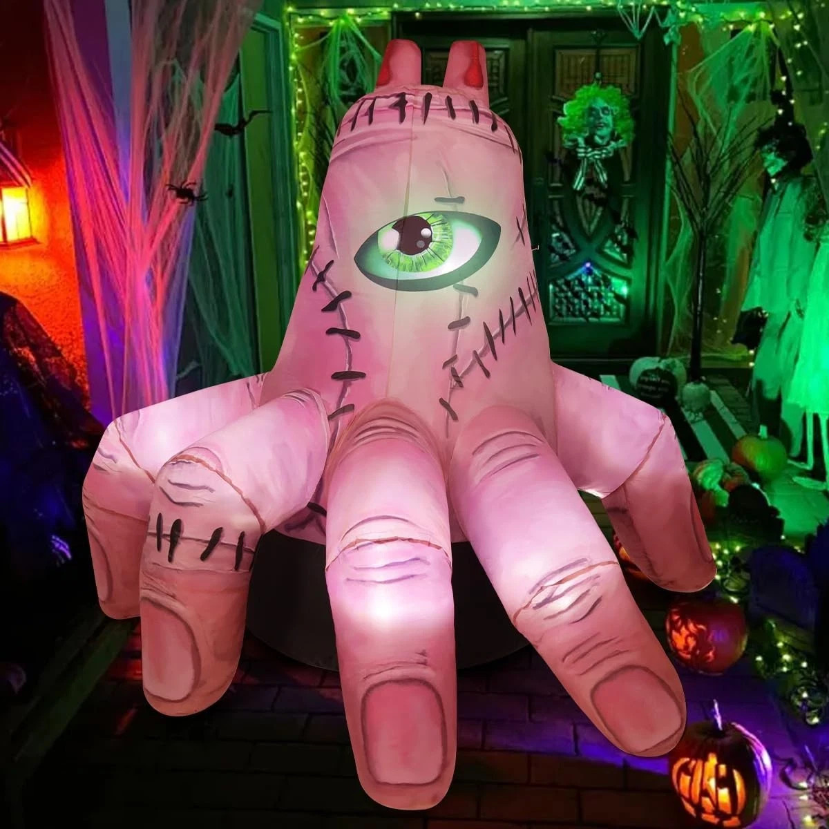 COMIN 6 FT Halloween Inflatables Hand Outdoor Decorations Blow Up Yard Scary COMIN 6 FT Halloween Inflatables Hand Outdoor Decorations Blow Up Yard Scary