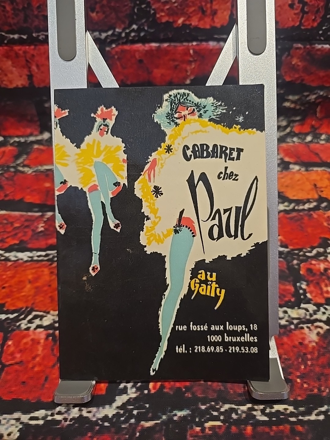 ORIGINAL 1980 Cabaret Chez Paul Belgium Cabaret Show Program w/ Pics Of  Dancers