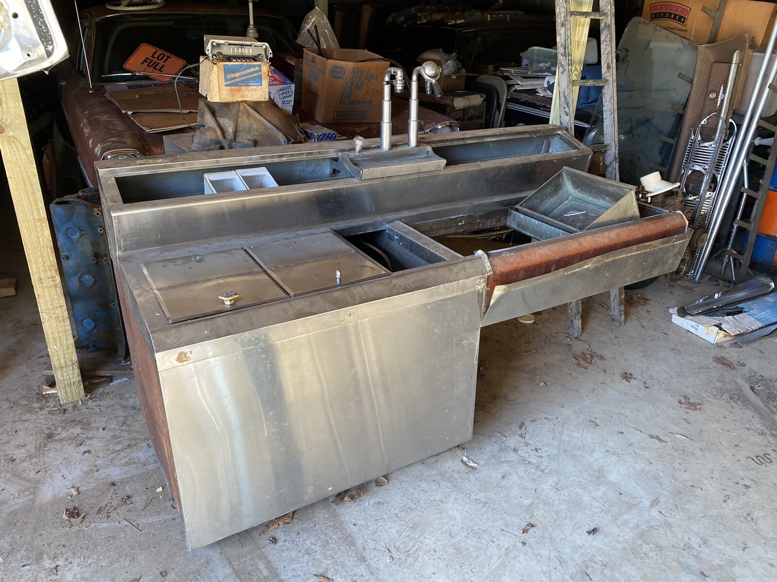 Vintage Antique 1930s 1940s Soda Fountain Dual Tap Dispenser Restoration Project