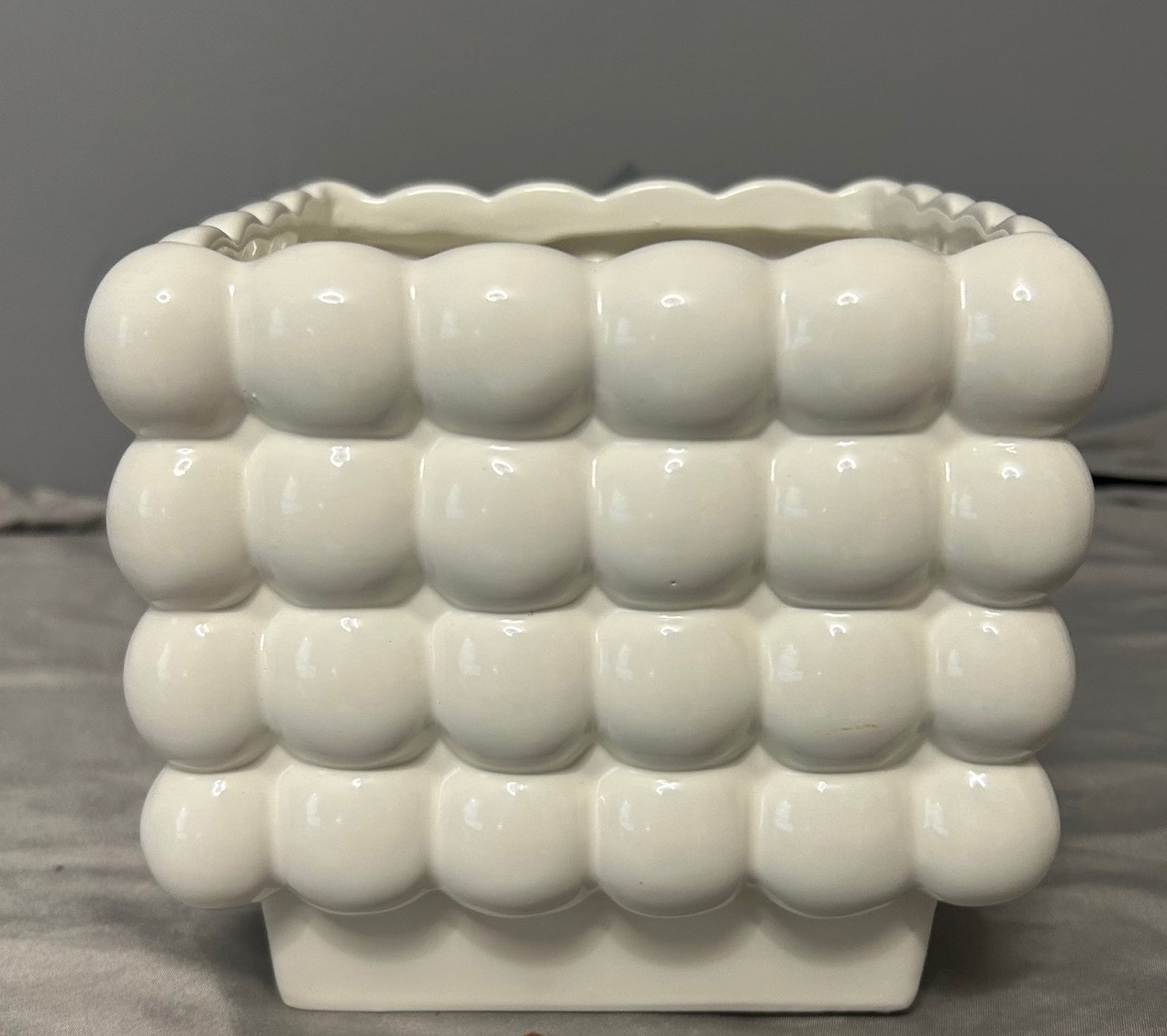 Ceramic White Bubble Planter 5