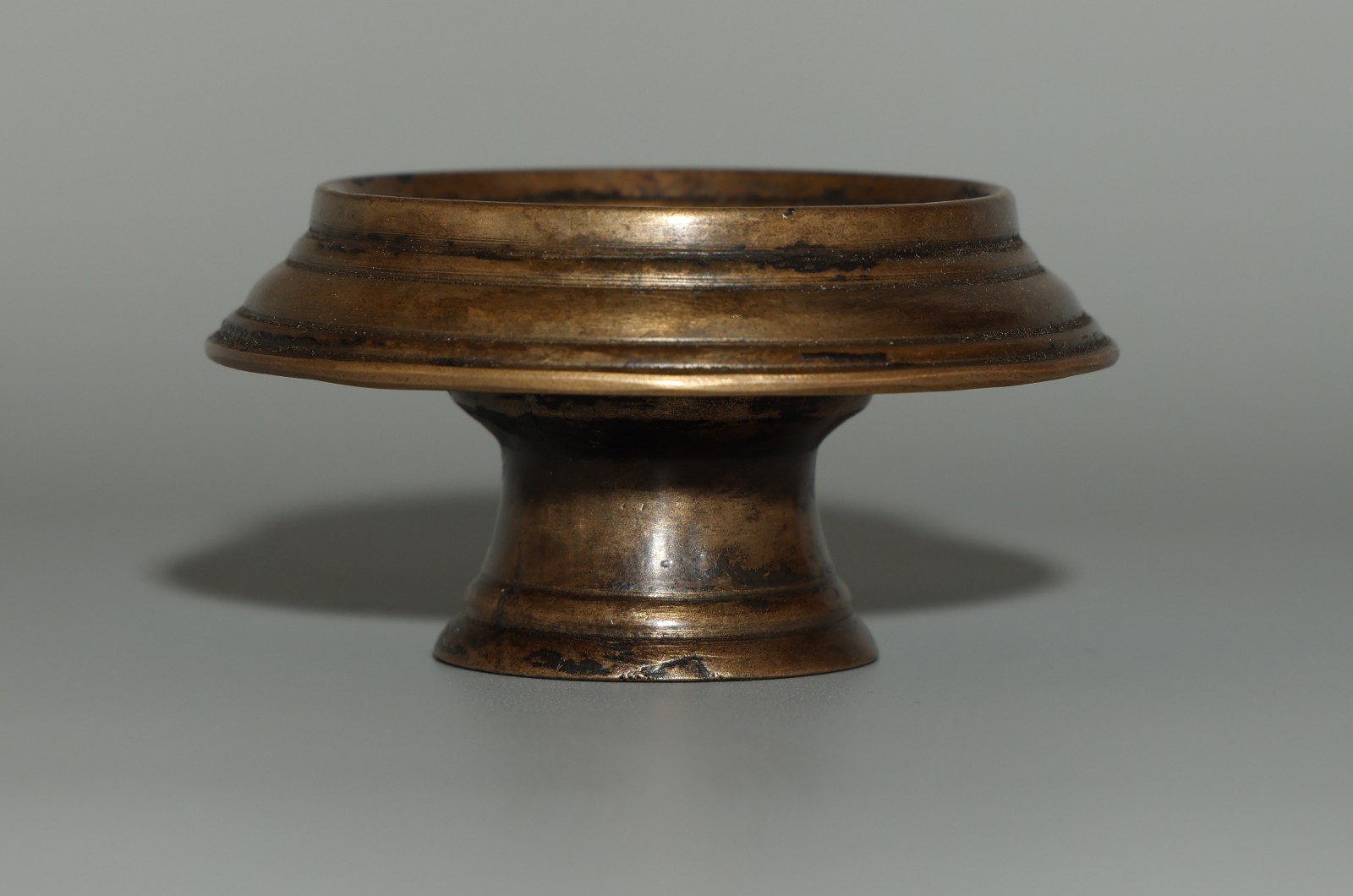 Real Tibet 17th Century Old Antique Buddhist Alloy Copper Ritual Offering Bowl