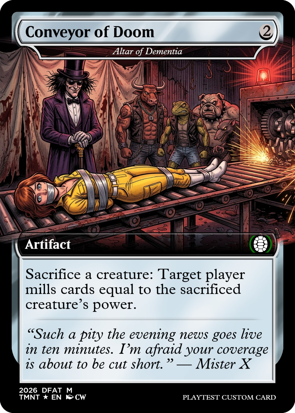 Altar of Dementia - April O'Neil TMNT MTG Proxy / Playtest CUSTOM