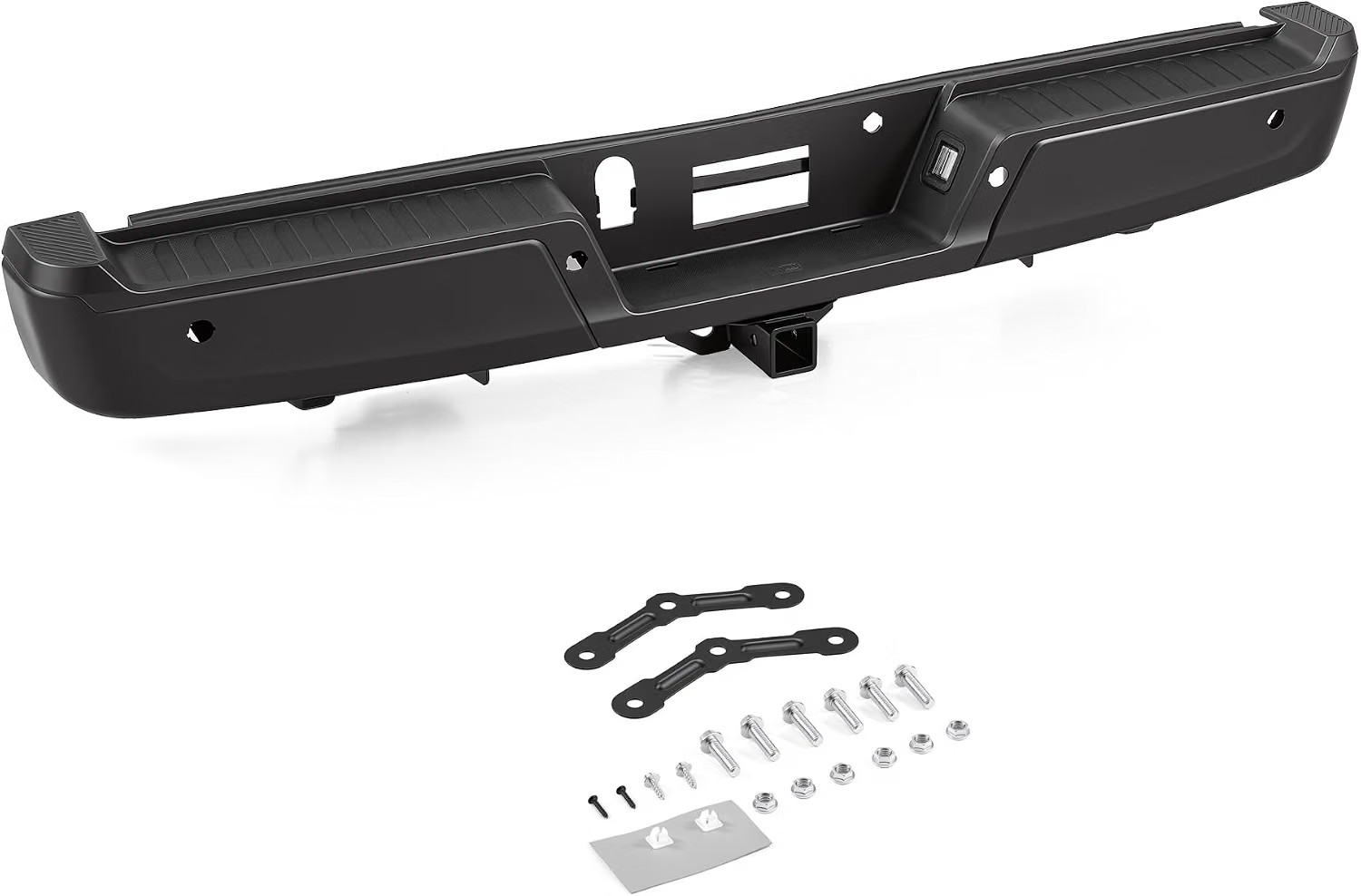 Rear Bumper Assembly Compatible with 2021 2022 2023 2024 Ford F150 F-150,Replace Rear Bumper Assembly Compatible with 2021 2022 2023 2024 Ford F150 F-150,Replace