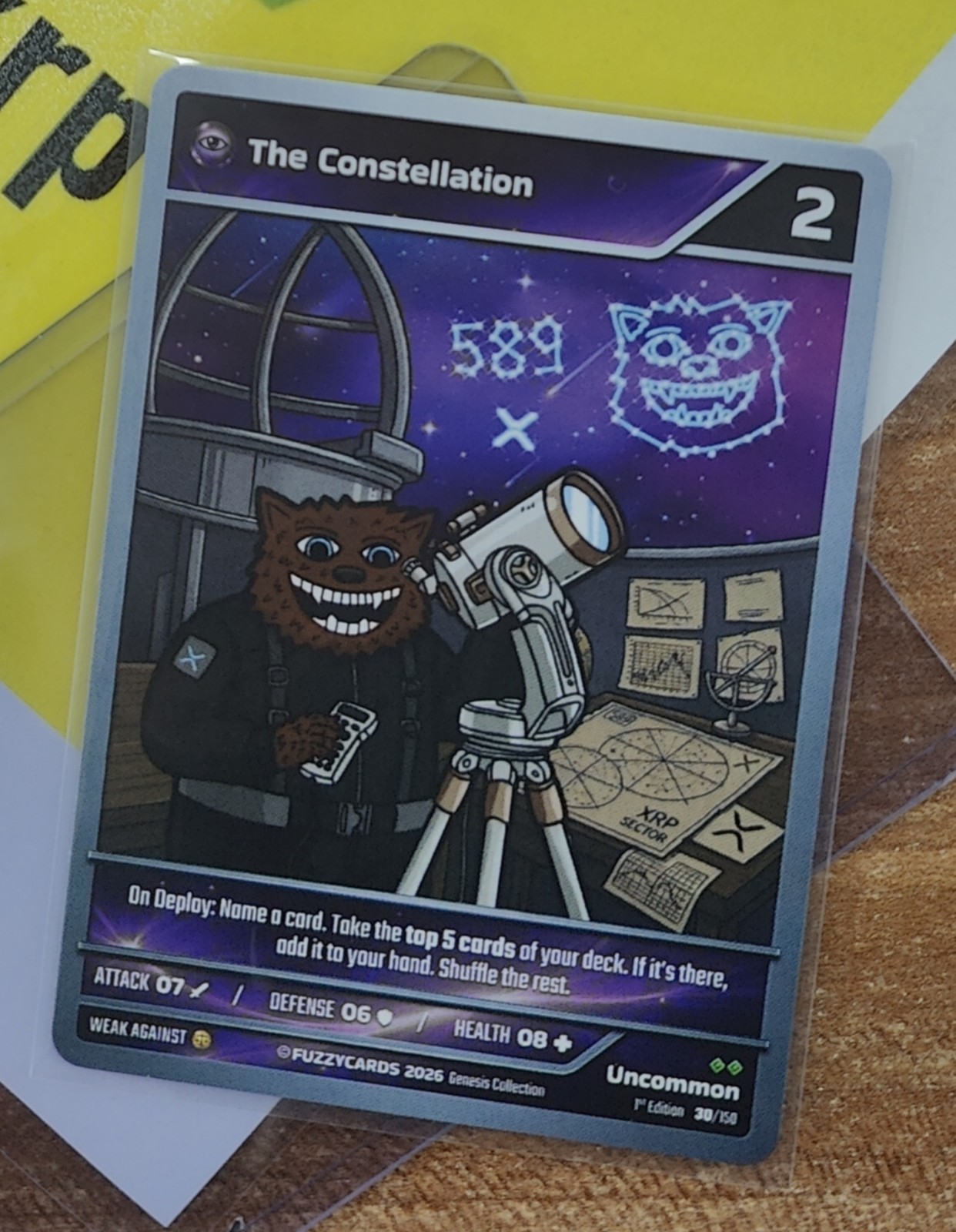 FUZZYCARDS 1st Edition - The Constellation - Card 30/150 - Mint Condition FUZZYCARDS 1st Edition - The Constellation - Card 30/150 - Mint Condition